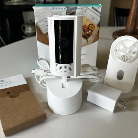 Ring Pan-Tilt Indoor Cam 1080p Wired Smart Camera 5F93F2 - Free Shipping