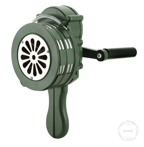 Handheld Air Raid Siren 110DB Loud Manual Hand Crank Emergency Alarm, Portable
