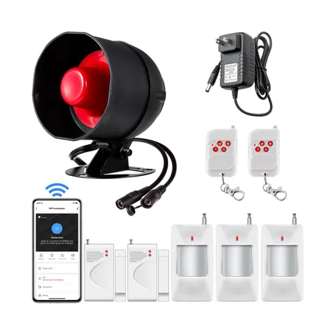 WiFi Alarm Home Security System, Wireless Alarm System with Loud 12... Fast Ship