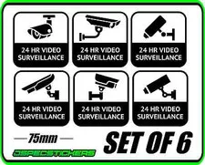 CCTV SECURITY STICKER WINDOW WARNING ALARM HOME BUSINESS VIDEO SURVEILLANCE SET