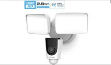 Amcrest SmartHome 1080p WiFi Outdoor Security Camera Floodlight Alarm NEW
