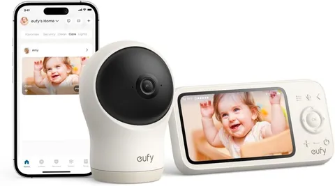 Baby Monitor C10 W/ 2K HD Camera 4.5" 480p Display 4× Zoom Pan-Tilt Night Vision