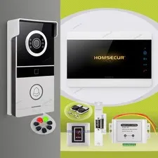 HOMSECUR HD Video Door Phone Call Intercom RFID Keyfobs Night Vision Door Unlock