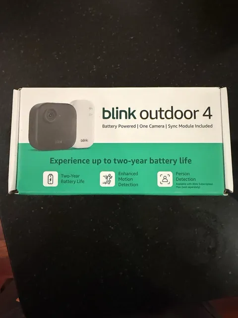 Blink Outdoor 4 (4th Gen) Wire-free Smart Security Camera - Black (B0B1N5HW22)
