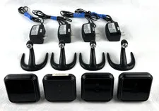4 ADT RC8025B Wireless Network Cameras w/ Stands Power Cord, Untested, Free Ship