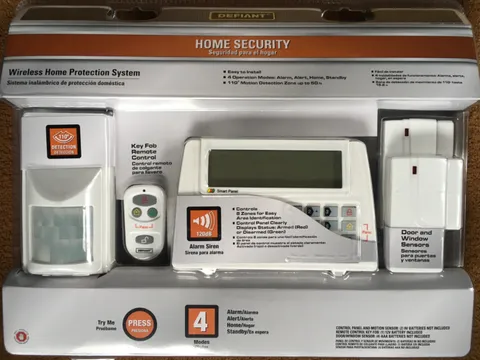 Defiant Wireless Home Security System NO Bluetooth/Internet connection required
