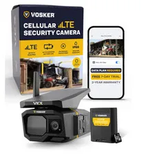 VKX Farmers Pack Solar 4G LTE Security Camera, Wireless Outdoor Surveillance for