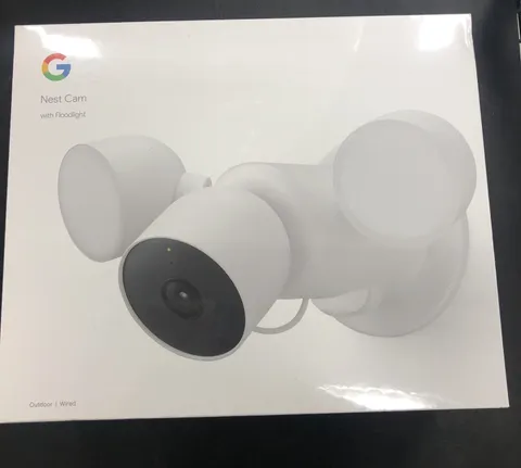 Google Nest Cam Outdoor Camera - Snow, Pack of 1 (with Floodlight) GA02411-US