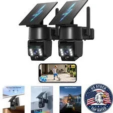 Advanced 5G/2.4G Wi-Fi Solar Security Camera | 4MP 360° PTZ with Night Vision