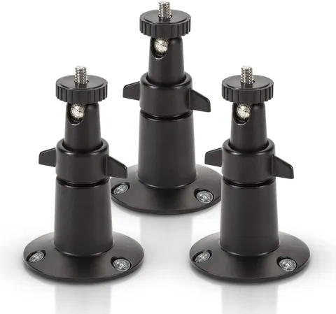 Sturdy Adjustable Wall Mount for Blink Cameras Indoor Outdoor Black