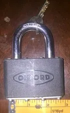 Oxford 65 mm Heavy Duty Padlock Black New Old Stock