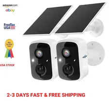 Wireless outdoor security camera 4MP HD night vision PIR motion detection