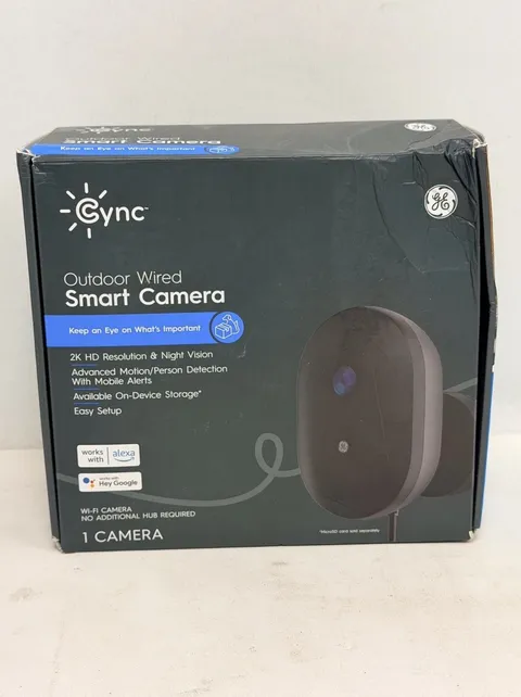 GE Cync Outdoor Wired Smart Camera - CAMODWD3MW1-1P