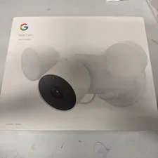 Google Nest Cam with Floodlight GA02411-US Outdoor Camera -Snow #1172 - USED