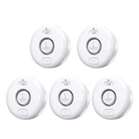 5-Pack 120dB Water Leak Alarm Detector IP66 Waterproof Sensor Home Security