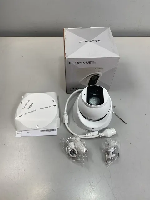 MSTR Illumivue 4MP IP Turret Camera with Nightcolor IP4T-NC - White