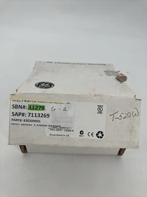 UTC GE T-520SW Transition Proximity Reader, Gray, 430210001 Ships Fast new