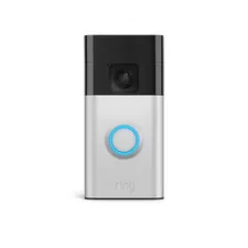 Satin Nickel Battery Doorbell with HD Video, 2-Way Talk & Motion Alerts
