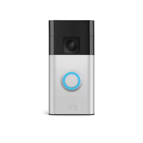 Satin Nickel Battery Doorbell with HD Video, 2-Way Talk & Motion Alerts