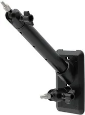 2-In-1 Wall Mount for Outdoor Cameras and Solar Panels, Black