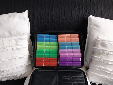 Storage Box Fireproof with 16 Inner 4 X 6  Case(Color) COLLECTOR’S friend