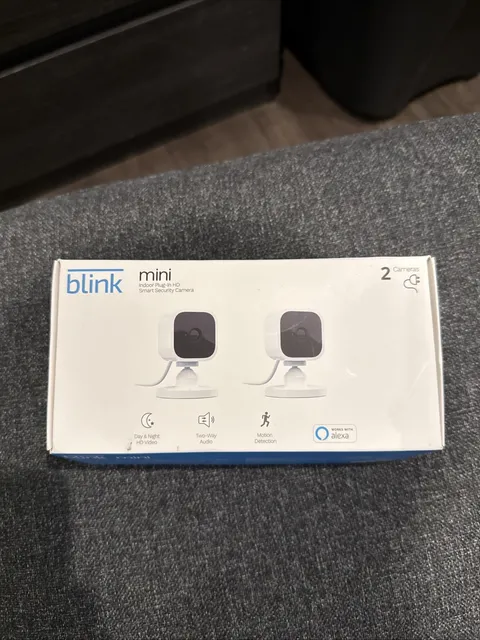 Blink Mini Indoor Plug-In HD Smart Security System 2-Pack Brand New Sealed