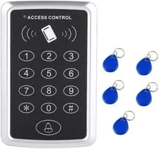 Door Access Control Keypad, Stand-Alone Password Reader+5Pcs Keyfob Keychai