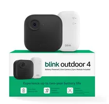 New Blink Outdoor 4 (4th Gen) Smart Security Camera Wire Free W/ Sync Module