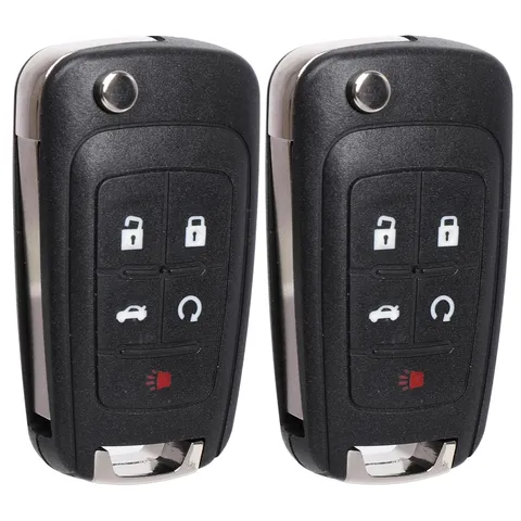 Npauto 2Pcs Key Fob Replacement For Chevy Equinox Camaro Impala Cruze Sonic
