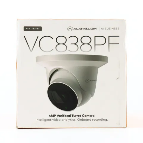 Alarm.com ADC-VC838PF 4MP PoE Varifocal Turret IP Security Camera AI HDR IR -NEW