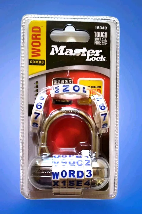 Master Lock Password Plus Combination-Keyless Lock Hardened Steel White/Blue