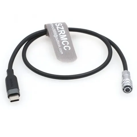 USB Type-C to Weipu SF610 2 Pin PD Trigger Power Cable for BMPCC Blackmagic P...