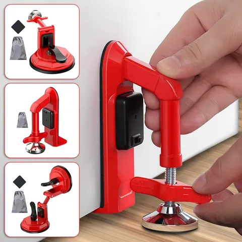 Portable Alarmed Door Stopper Door Lock Brace Alarm Self-Defense Security Device