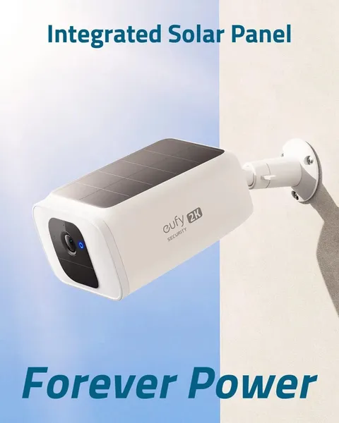 eufy SoloCam C20 2K Wi-Fi Outdoor Security Camera w/ Solar Panel Wireless