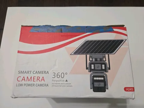 SecKun A24S Wi‑Fi IP PTZ 360° Solar Camera HD PIR Smart Tracking Black