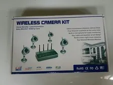 2.4GHz Wireless 4-Channel Standalone Network Home Digital Surveillance Kit w/4 I