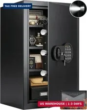 23.62'' Tall Extra Large Home Safe Box, Safe with Fireproof Waterproof Document