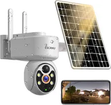 Wireless Home Security Cameras,Solar Power PTZ Outdoor Cameras,Motion Detection,