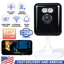 Smart Wifi Surveillance Camera AI Human Detection LED Night Vision Two-Way Audio