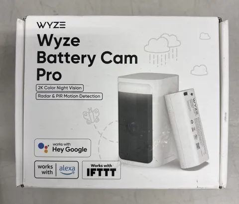Wyze Battery Cam Pro Wireless Indoor/Outdoor Home Security Camera WYZECOP