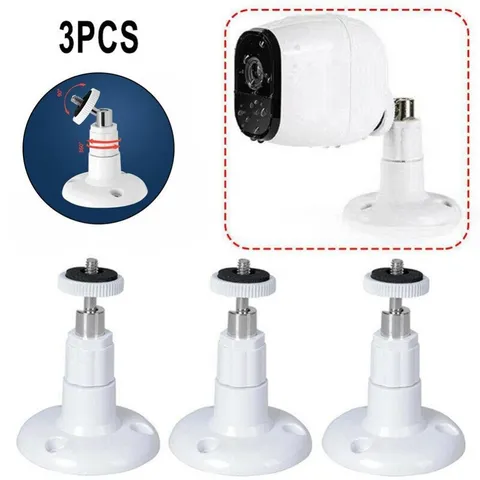 3PCS Wall Mount For-Ring Indoor Cam & Up 360?? Adjustable Bracket Camera-Outdoor