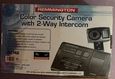 vintage Remington security camera system 2 way intercom, model 02742 motion PIR