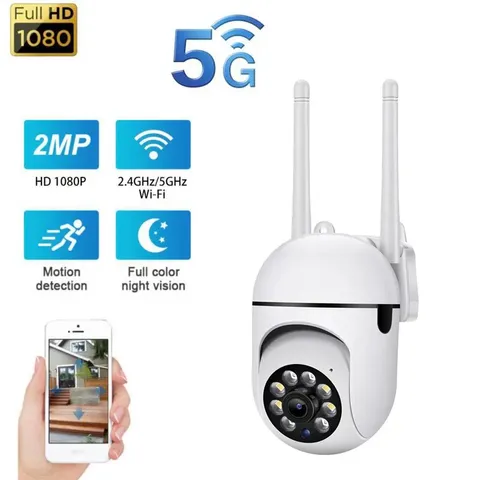 Outdoor WiFi PTZ Security Camera 1080P Auto Tracking 2 Way Audio Wired