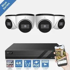 InVid HD-4Z 4 Camera 4K AI Surveillance System Turret 