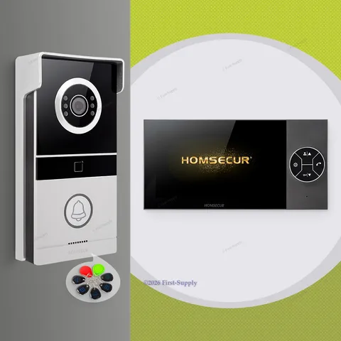 HOMSECUR 7" HD Video Doorphone Intercom Door Bell Card Access Night Vision
