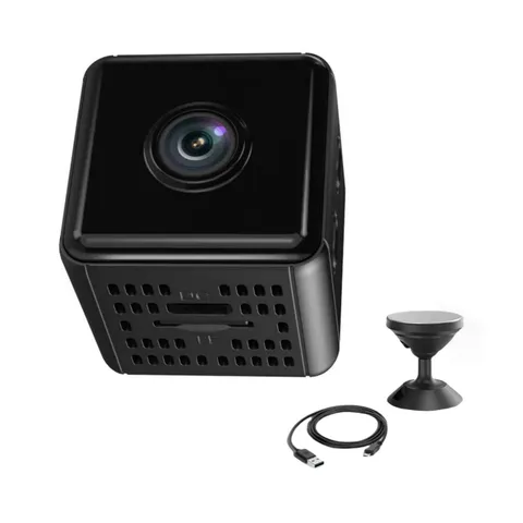 1080P HD Mini Security Camera w/IR Night Vision Motion Alert SD Slot iOS Android