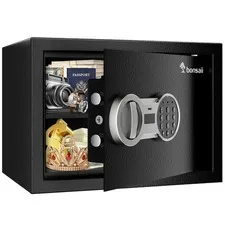 0.6 Cubic Feet Security Safe Box Digital Keypad Money Jewelry Home Office Black