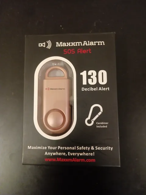 MaxxmAlarm Personal Security Alarm in Matte Rose Gold