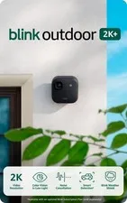 Blink Outdoor 2K+ Wireless Smart Security Camera System 1 Cam Black Battery