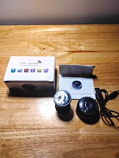 WiFi Smart Net Camera 1080p Indoor IP Surveillance Cam Wi-Fi Mic 32GB Black